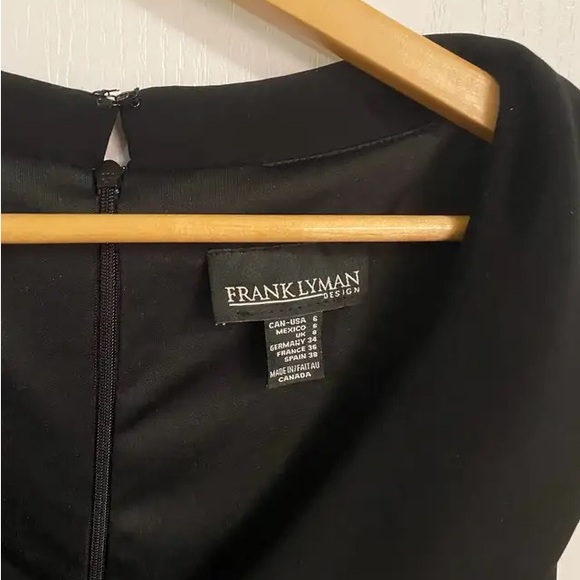 Frank Lyman Designer Black Dress - Picture 2 of 4